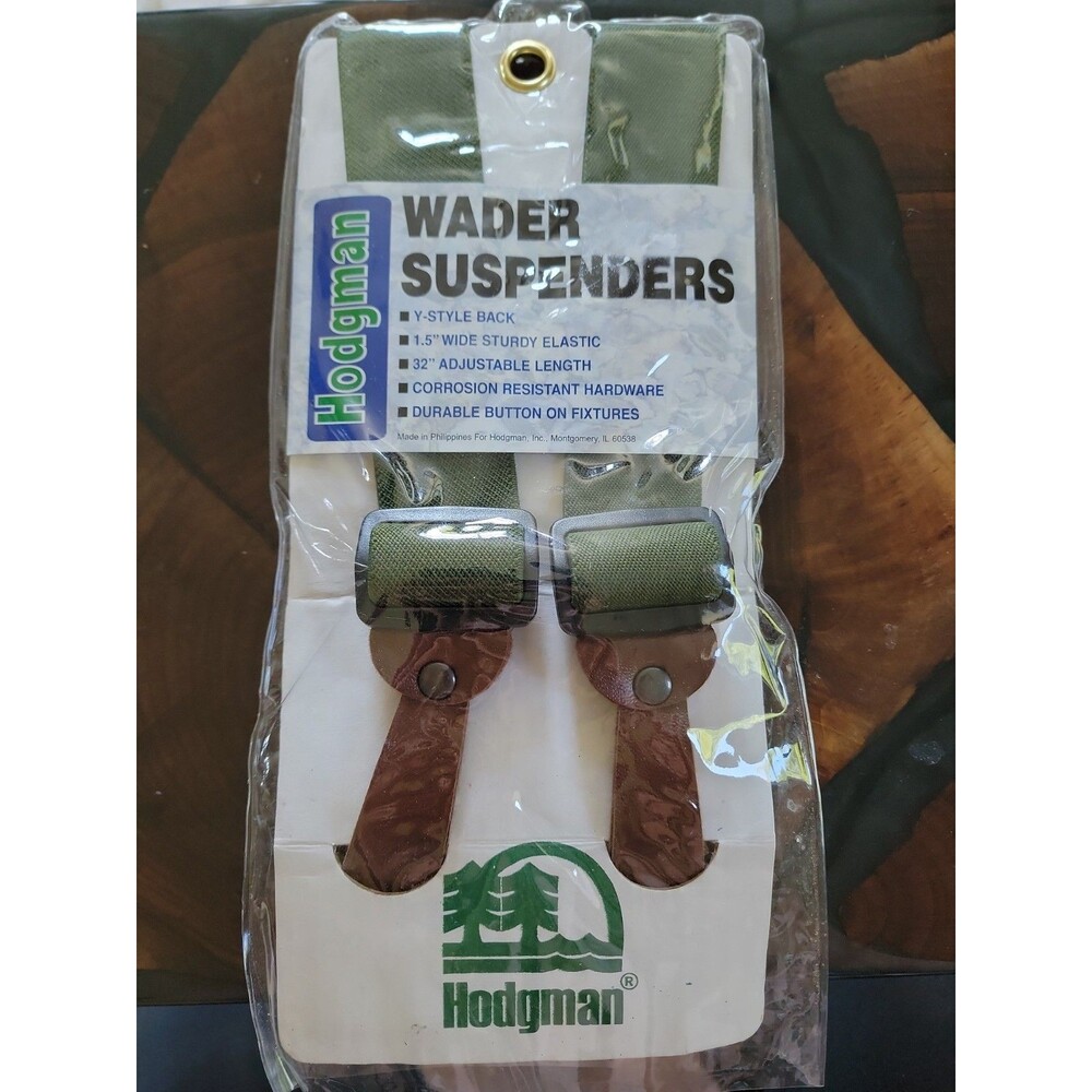 Vintage Hodgman Wader Suspenders 32" Y Style Adjustable Legnth New
